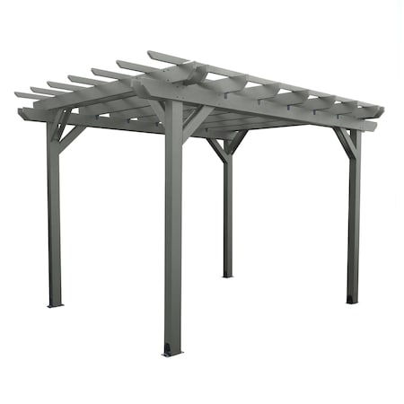 Highwood Usa Bodhi 10 x 10 Poly Outdoor Pergola Gazebo AD-PGLA1010-CGE